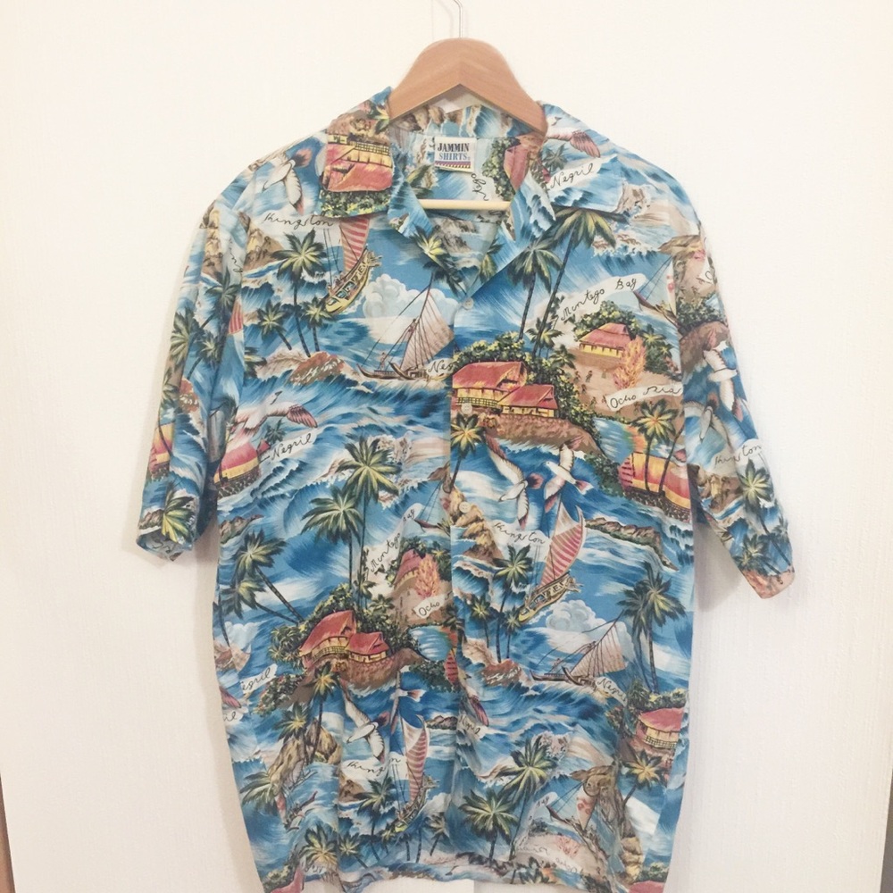 Mens Montego Bay Tropical Shirt Size XL
